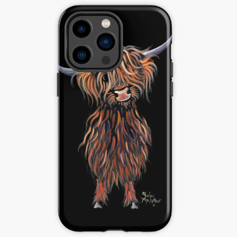 Phone Case Scottish Hairy Highland Cow ' Wee Mac ' By Shirley Macarthur For Iphone Samsung 14 13 12 11 Plus Pro Max Galaxy S23 S22 Ultra Note 20 10 4961739656158