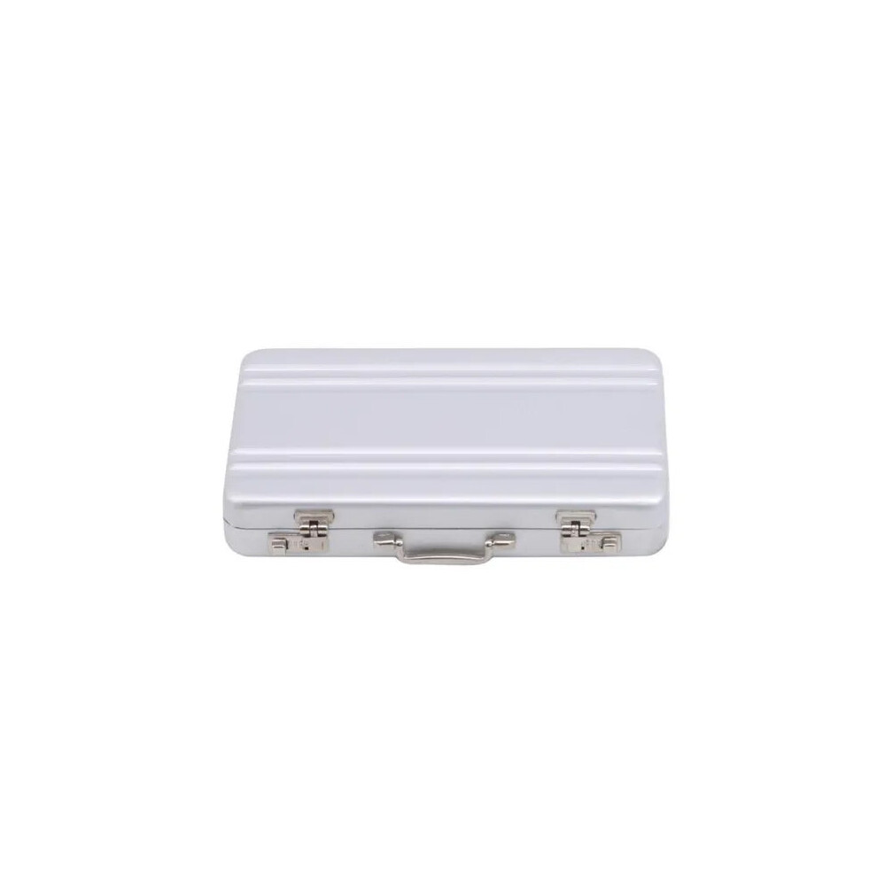 (Silver) Aluminum Metal Business Card Holder Card Case