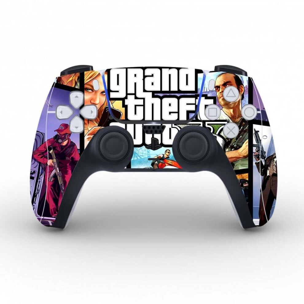 Grand Theft Auto V GTA 5 Protective Cover Sticker For PS5 Controller Skin