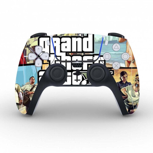 Grand Theft Auto V GTA 5 Protective Cover Sticker For PS5 Controller Skin 1