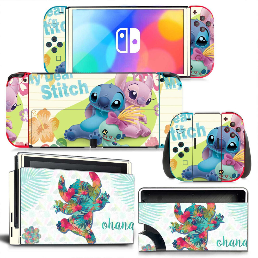 Stitch Lilo & Stitch Skin Cover Sticker Decal For Nintendo Switch Oled 9417417324741