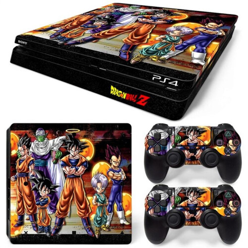 Anime Dragon Ball Goku Skin Sticker For PS4 Slim Console And 2 ...