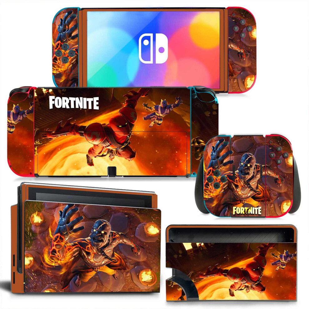 Fortnite Shooting Game Skin Cover Sticker Decal For Nintendo Switch Oled 9417417325298