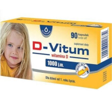 D-Vitum vitamin D 1000IU - 90twist off capsules