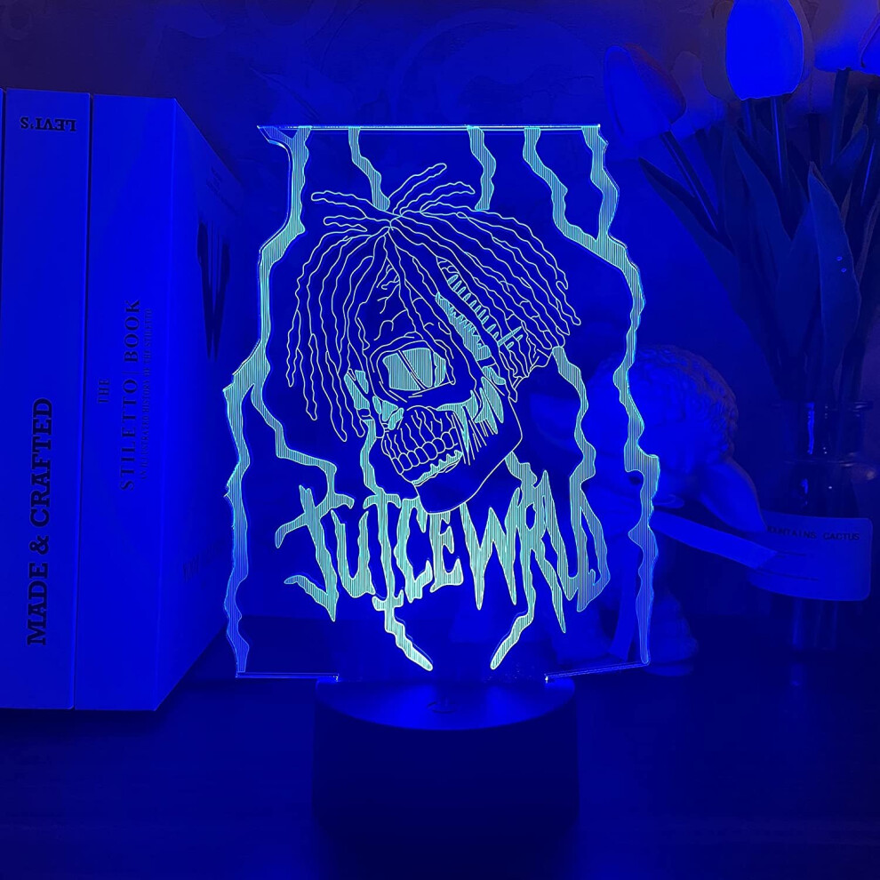 3D Night Light Juice Hip Hop Illusion Lamp Color Changing Lights LED Acrylic Lighting RGB Light Room Decor-Remote