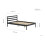 Birlea Black Double Bed Frame 4FT6 Bedstead Birlea Luka Solid Pine Traditional Design 8