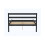 Birlea Black Double Bed Frame 4FT6 Bedstead Birlea Luka Solid Pine Traditional Design 9