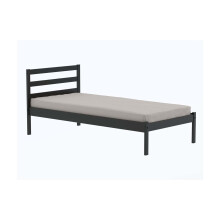 Black Single Bed Frame 3FT Bedstead Birlea Luka Solid Pine Traditional Design