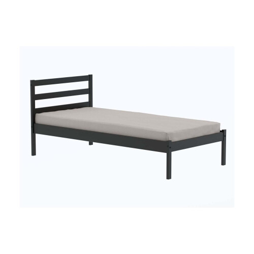 Birlea Black Single Bed Frame 3FT Bedstead Birlea Luka Solid Pine Traditional Design
