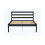 Birlea Black Double Bed Frame 4FT6 Bedstead Birlea Luka Solid Pine Traditional Design 5