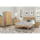 Birlea Bedside 2 Drawer Cabinet Oak Birlea Hampstead Bedroom Nightstand Side Table 10