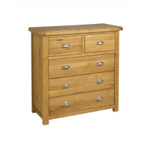Oak Chest of Drawers Birlea Woburn 3+2 Drawer Solid Wood Traditional Assembled