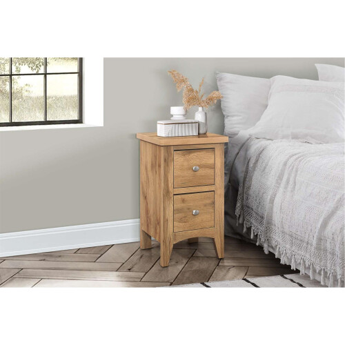 Birlea Bedside 2 Drawer Cabinet Oak Birlea Hampstead Bedroom Nightstand Side Table 1