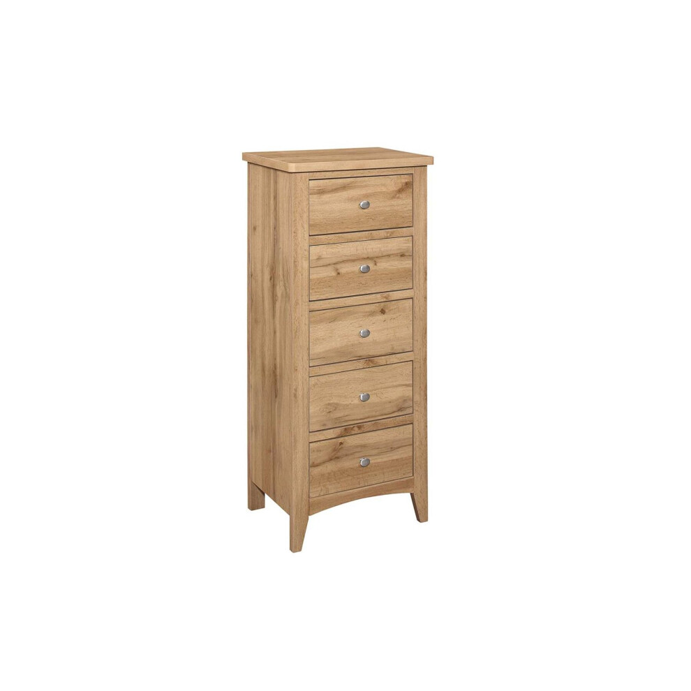 Oak Chest of Drawers 5 Birlea Hampstead Traditional Bedroom Furniture