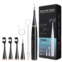 (Black) Electric Ultrasonic Dental Calculus Remover Teeth Cleaner