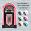 Jukebox Anni '50 con Vinile CD USB Bluetooth SD/MMC Memory Card Radio FM e AUX 5