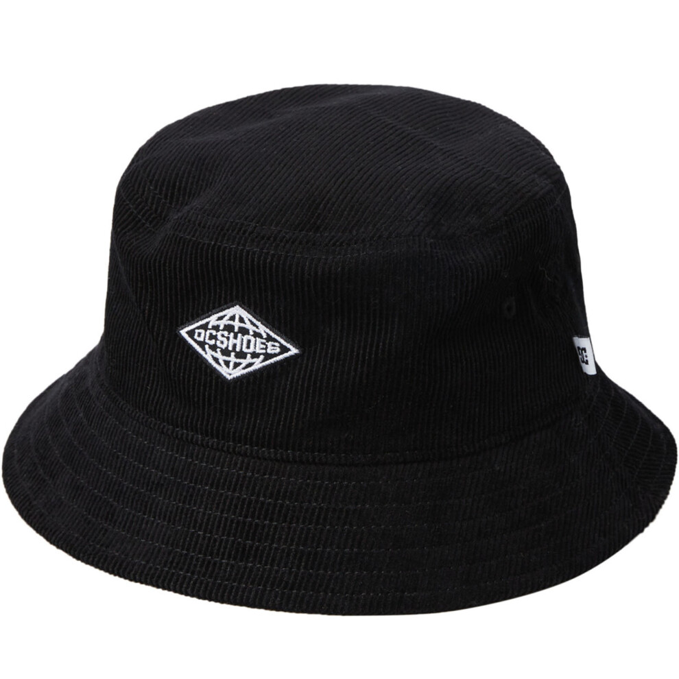 (S/M, Black) DC Shoes Mens Expedition Summer All Round Visor Bucket Hat - Black