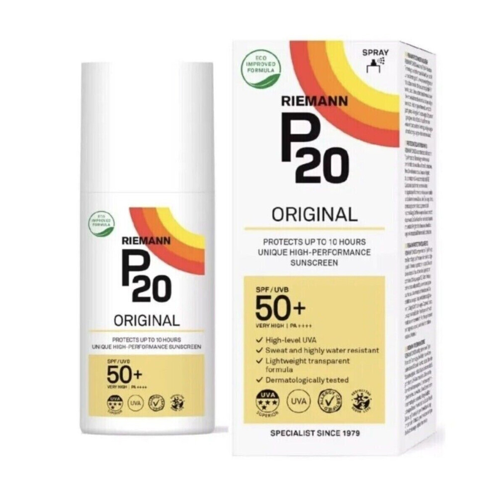 Riemann P20 Original Spf50+ Very High Protection 200Ml Spray Sunscreen