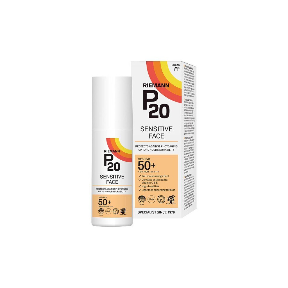 Riemann P20 Sensitive Face SPF50+ Suncream 50g