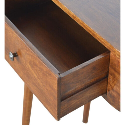 Mid Century Console Table Nordic Vanity Unit Vintage Solid Wood Dressing Desk 2