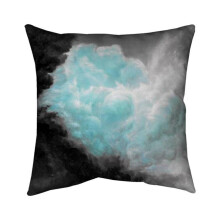 Begin Home Decor 5541-1818-LA60-1 18 x 18 in. Turquoise Clouds-Double Sided Print Indoor Pillow
