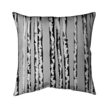 Begin Home Decor 5541-2020-LA52-2 20 x 20 in. Birches Black & White-Double Sided Print Indoor Pillow