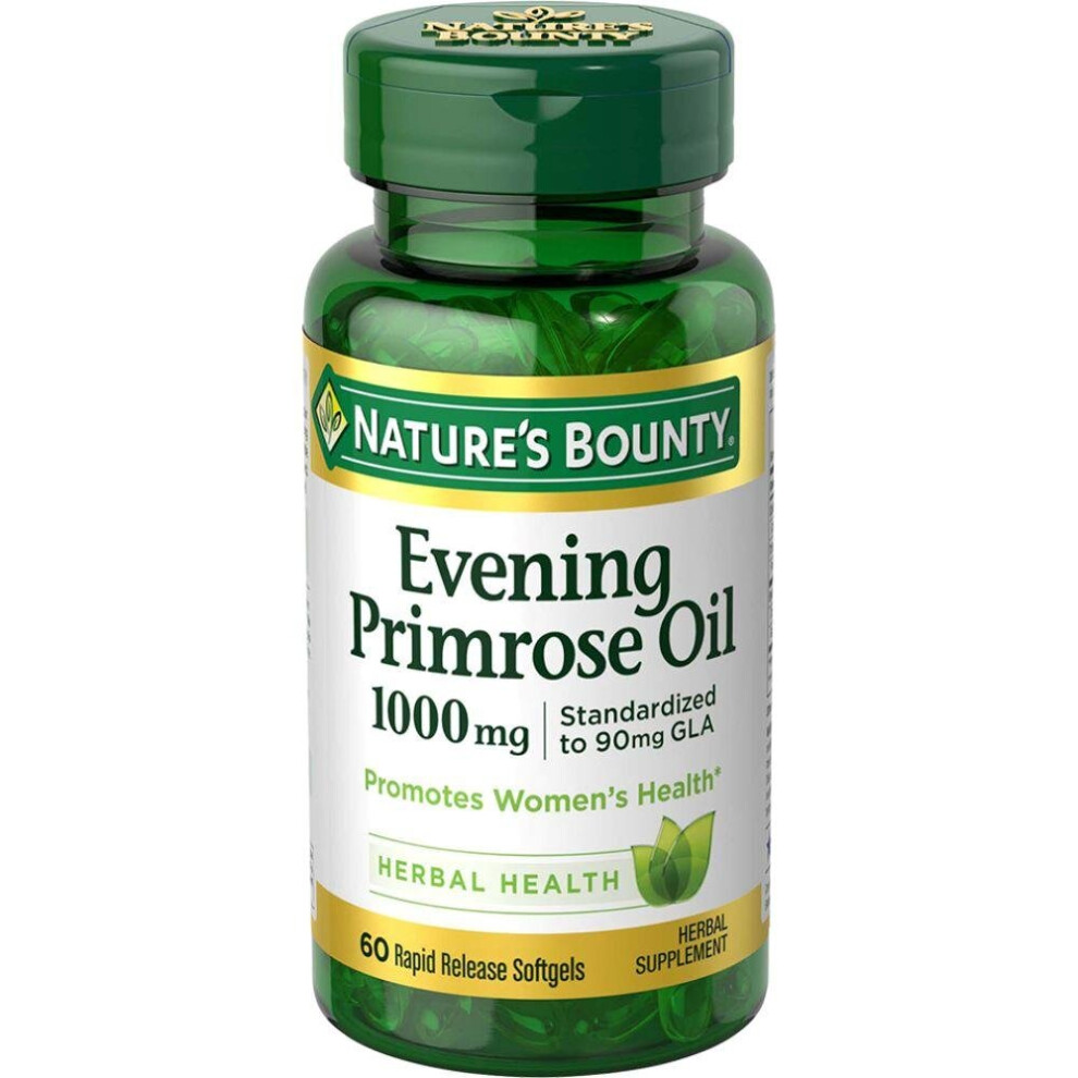 Nature's Bounty Evening Primrose Herbal Oil 1000mg Softgels 60's