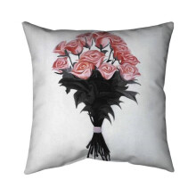 Begin Home Decor 5541-2020-FL319-1 20 x 20 in. Bouquet of Coral Roses-Double Sided Print Indoor Pillow