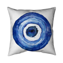 Begin Home Decor 5541-2626-AB118 26 x 26 in. Erbulus Blue Evil Eye-Double Sided Print Indoor Pillow