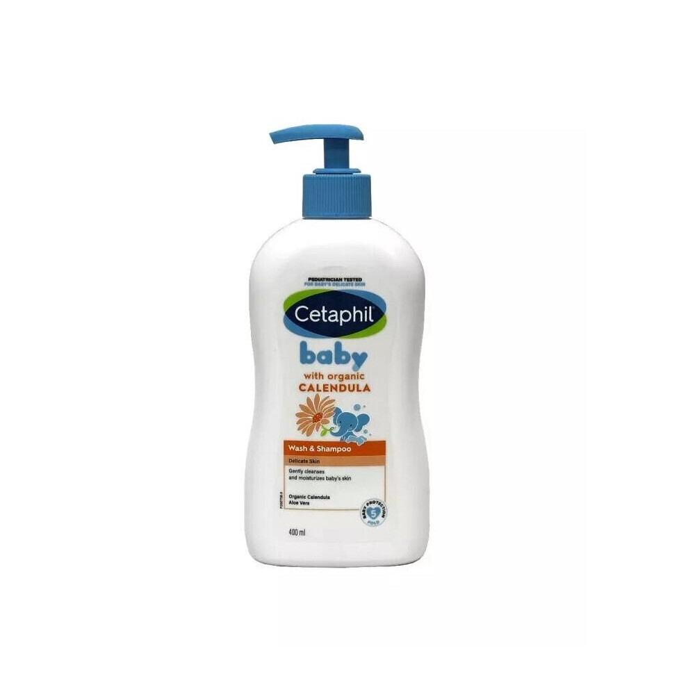 Cetaphil Baby Wash & Shampoo With Organic Calendula 400 mL