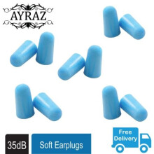 10Ear Plugs Soft for Sleep (5Pair) Reusable Foam 38dB Noise Cancelling