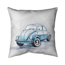 Begin Home Decor 5541-2020-TR52 20 x 20 in. Beetle Blue Car-Double Sided Print Indoor Pillow