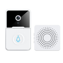 1080P HD Wireless Smart WiFi Video Doorbell with Intercom, Two-Way Audio, Night Vision, Wide-Angle Lens, Encrypted Cloud Storage