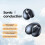 (Black) TWS Bone Conduction Bluetooth 5.3 Earphones Earring Wireless Headphone With Mic 5