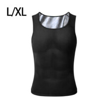 ( Black+Sliver, 4XL/5XL) Gynecomastia Compress Tank Top Men Slimming Body Shaper Vest Sweat