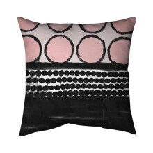 Begin Home Decor 5541-2020-AB78-1 20 x 20 in. Cluster of Pink Circles-Double Sided Print Indoor Pillow