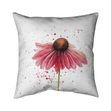 Begin Home Decor 5541-2020-FL203 20 x 20 in. Pink Daisy-Double Sided Print Indoor Pillow