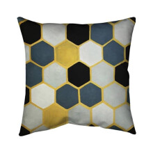 Begin Home Decor 5541-2020-AB60 20 x 20 in. Blue Cells-Double Sided Print Indoor Pillow