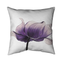 Begin Home Decor 5541-2020-FL194-1 20 x 20 in. Purple Anemone Flower-Double Sided Print Indoor Pillow