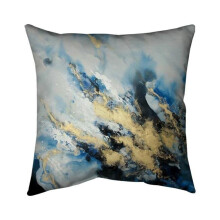 Begin Home Decor 5541-2020-AB62 20 x 20 in. Blue Marble-Double Sided Print Indoor Pillow