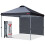 MasterCanopy Ανθεκτική Ez Pop-up σκηνή Gazebo με 1 πλευρικό τοίχωμα (3X3M, μαύρο) 2