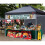 MasterCanopy Ανθεκτική Ez Pop-up σκηνή Gazebo με 1 πλευρικό τοίχωμα (3X3M, μαύρο) 3