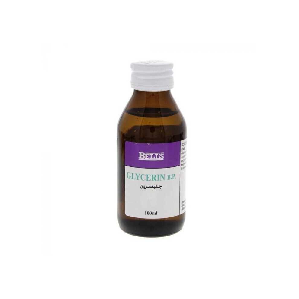 Bell's Glycerin - Moisturizing Glycerin Solution for Skin Care and Hydration (100mL)