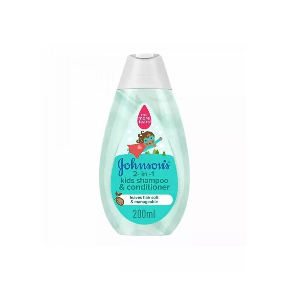 Johnson's 2-In-1 Kids Shampoo & Conditioner 200ml