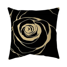 Begin Home Decor 5541-2626-FL223 26 x 26 in. Black Rose-Double Sided Print Indoor Pillow