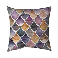 Begin Home Decor 5541-2626-PA6 26 x 26 in. Purple Like A Mermaid-Double Sided Print Indoor Pillow