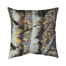 Begin Home Decor 5541-2020-LA112-CR2 20 x 20 in. Budding White Birches 1-Double Sided Print Indoor Pillow