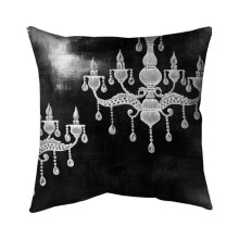 Begin Home Decor 5541-2626-SL4 26 x 26 in. White Chandeliers-Double Sided Print Indoor Pillow