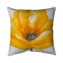 Begin Home Decor 5541-2020-FL102 20 x 20 in. Beautiful Yellow Flower-Double Sided Print Indoor Pillow