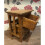 Rustic Bedside Table Small Wooden Cabinet Vintage Side End Unit Industrial Style Solid Wood Drawers 4